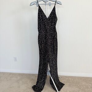 Kaileigh Rochelle Knit Jumpsuit - Size Large